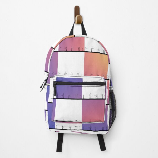 Item preview, Orange, purple and white windfarm from Crosby Beach Patchwork Design designed and sold by Paul Madden.