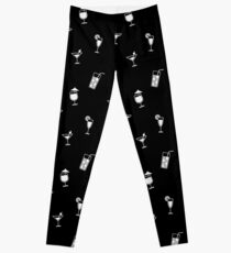 Cocktail Gliederung Glas Leggings