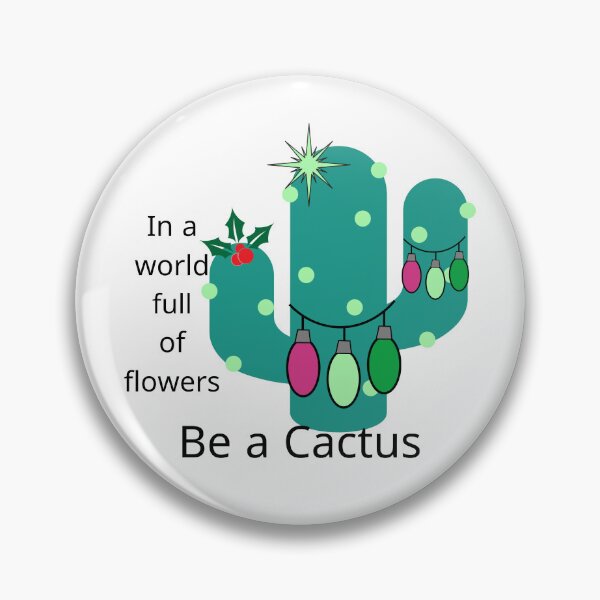 Item preview, Cactus Christmas in a world of flowers designed and sold by Blair Belle.