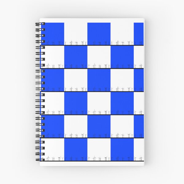Item preview, blue and white windfarm from Crosby Beach Patchwork Design designed and sold by Paul Madden.