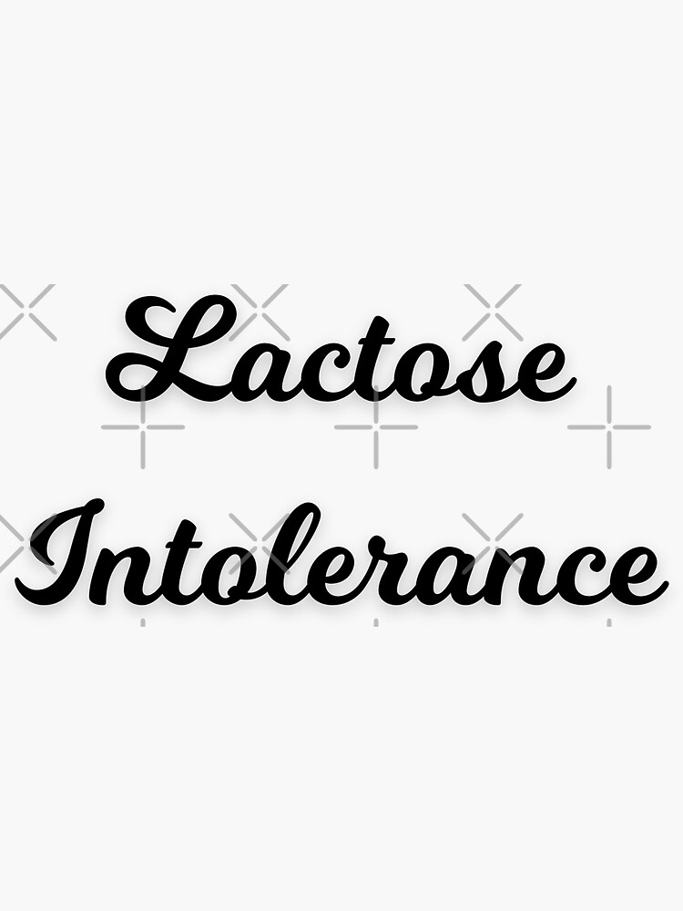 "Lactose intolerance memes" Sticker for Sale by FluffyFacts Redbubble