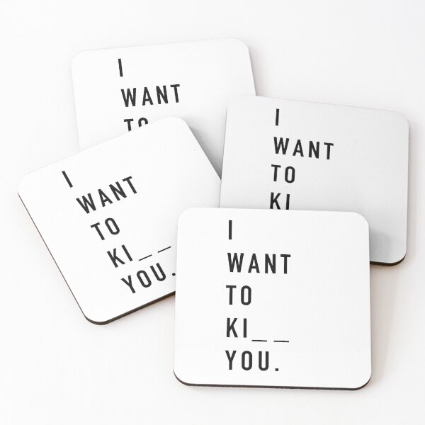 Item preview, I WANT TO KI__ YOU. black / Cool and Funny quotes designed and sold by DRK7DSGN.