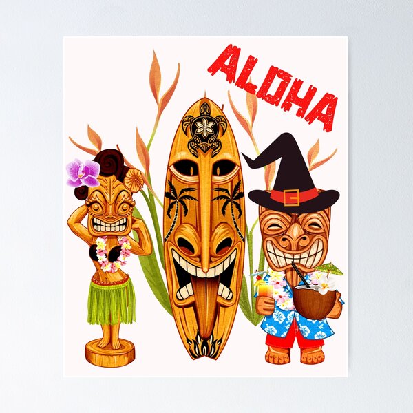 Poster: Hula Hawaiische Insel Tanz