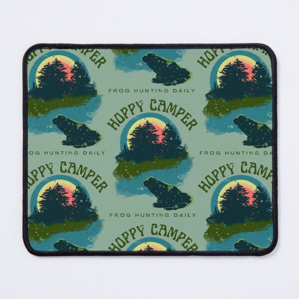 Item preview, Hoppy Camper Frog Color Block Distressed designed and sold by CampK80.