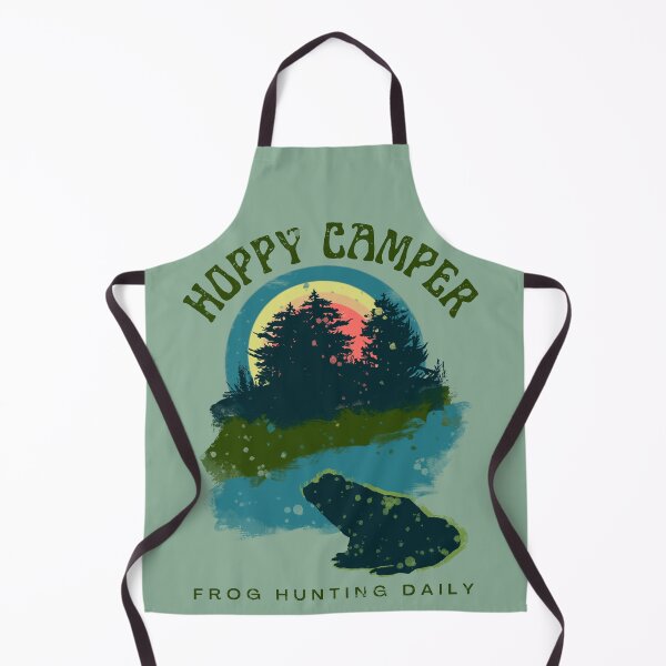 Item preview, Hoppy Camper Frog Color Block Distressed designed and sold by CampK80.