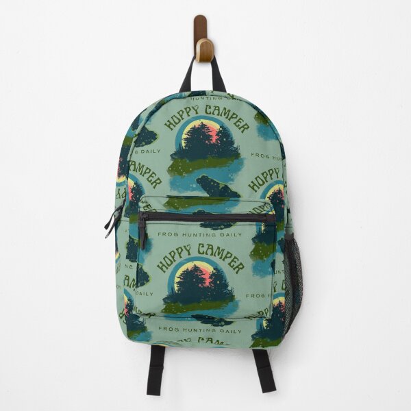 Item preview, Hoppy Camper Frog Color Block Distressed designed and sold by CampK80.