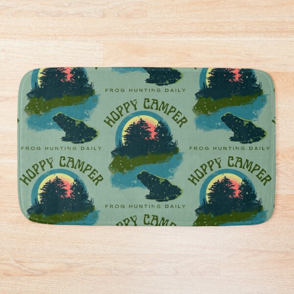 Item preview, Hoppy Camper Frog Color Block Distressed designed and sold by CampK80.