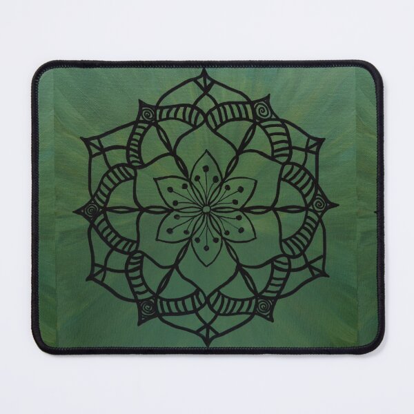 Item preview, DNA ENHANCEMENT MANDALA ~ SACRED GEOMETRY FOR THE SOUL~ GREEN/BLUE designed and sold by Ann Chatfield.