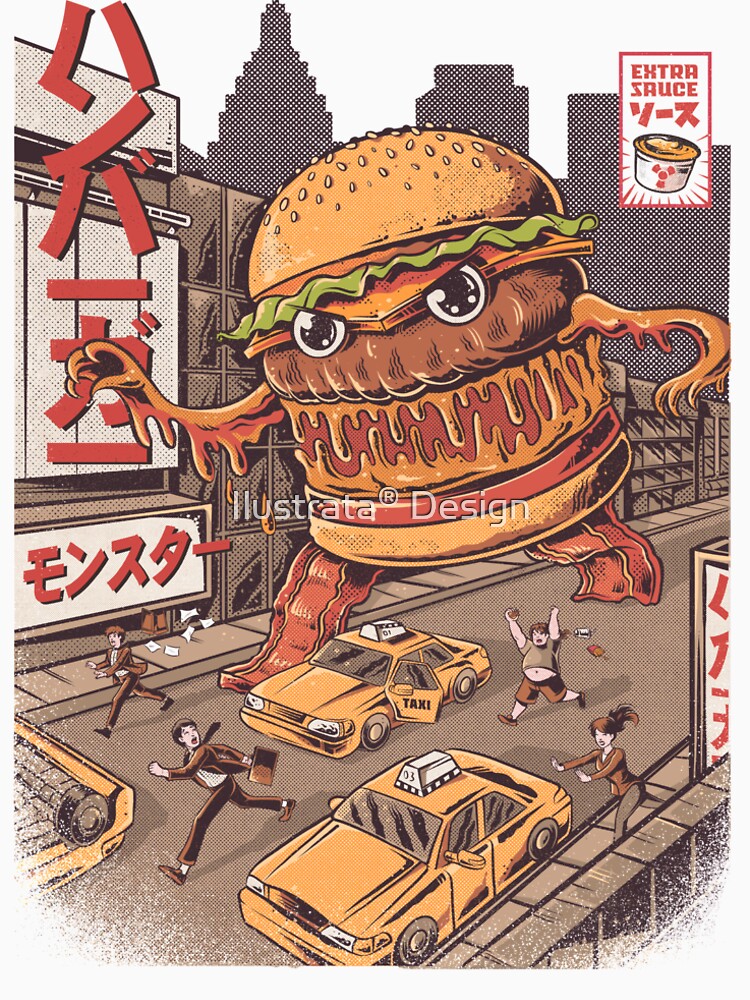 BurgerZilla by ilustrata