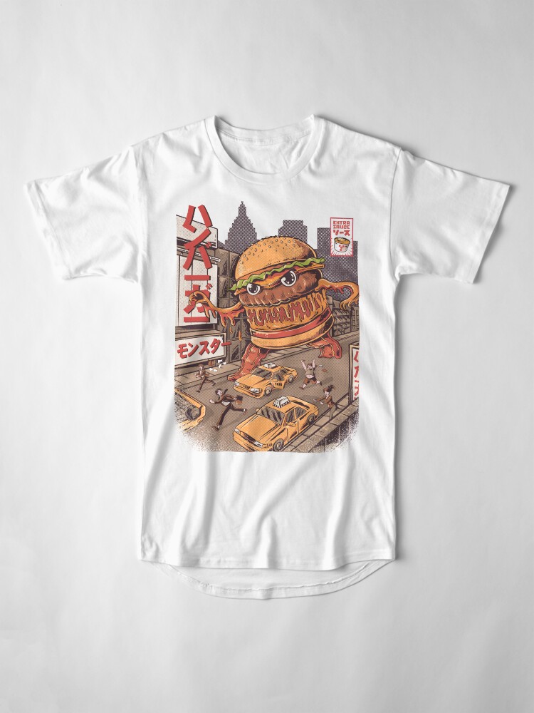 Alternate view of BurgerZilla Long T-Shirt