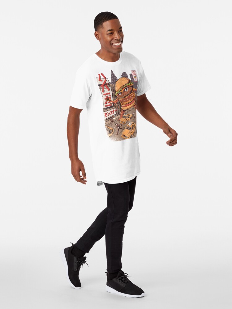 Alternate view of BurgerZilla Long T-Shirt