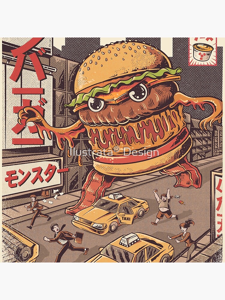 BurgerZilla by ilustrata