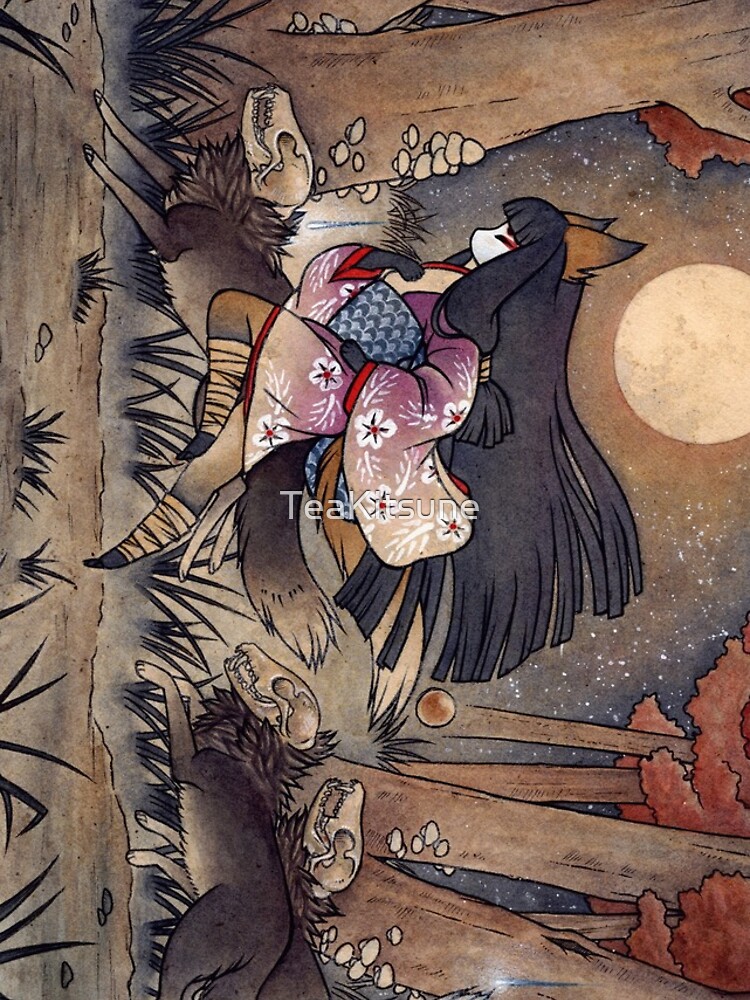 Running With Monsters - Kitsune Fox Yokai by TeaKitsune