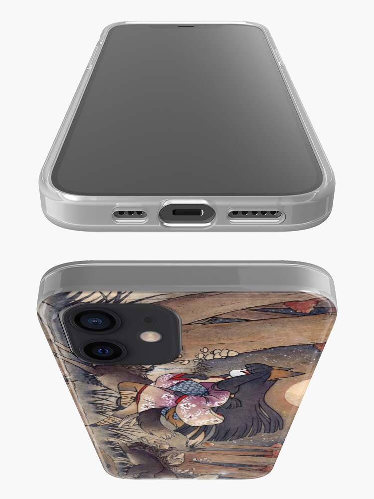 Alternate view of Running With Monsters - Kitsune Fox Yokai iPhone Case & Cover