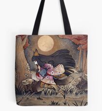 Running With Monsters - Kitsune Fox Yokai Tote Bag
