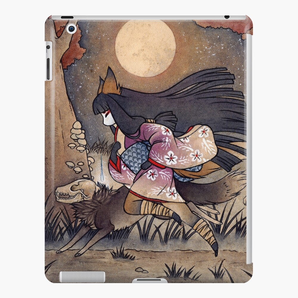 Running With Monsters - TeaKitsune Fox Yokai  iPad Case & Skin