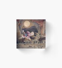 Running With Monsters - Kitsune Fox Yokai Acrylic Block