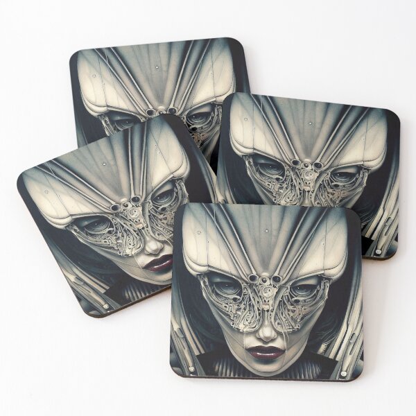 Item preview, Beautiful woman fantasy robot in painting style designed and sold by mrlongfield.