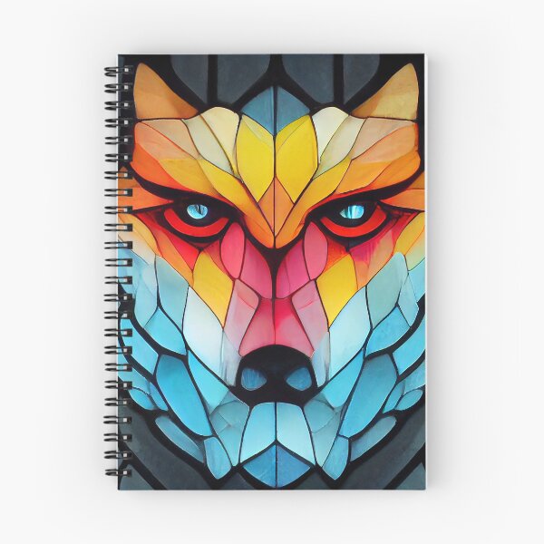Item preview, Stained Glass Wolf Face - 5 designed and sold by MrVPhotography.