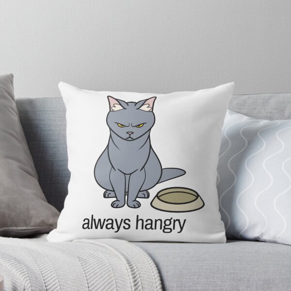 Item preview, Always Hangry Russian Blue Cat Angry Simple Minimalist designed and sold by TaterTittles.