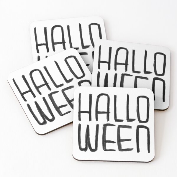Item preview, Simple Hallo Ween Typography, Halloween  designed and sold by badlydrawnbabe.