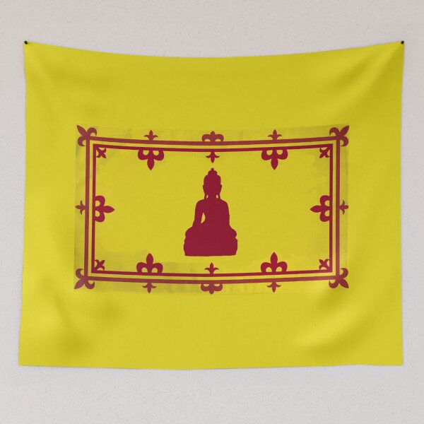 Item preview, Buddha Scottish Royal Banner (bratach rìoghail na h-Alba Bùdachais) designed and sold by JonathanR1994.