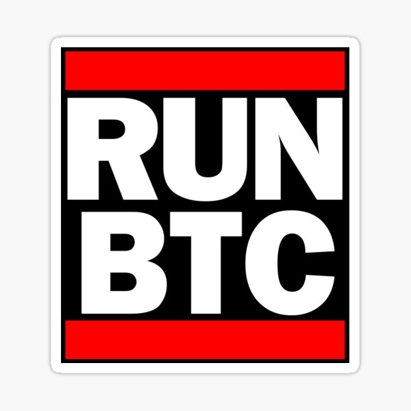 Item preview, Run Bitcoin BTC designed and sold by Vijuara.