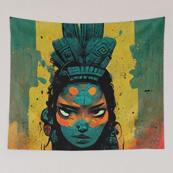 Item preview, Chicomecoatl, goddess of agriculture. designed and sold by MexicaVision.