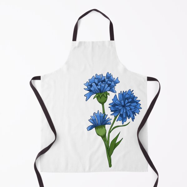 Item preview, Knapweed Cornflower Blue Wildflower Floral Drawing designed and sold by Lily Trenchard.