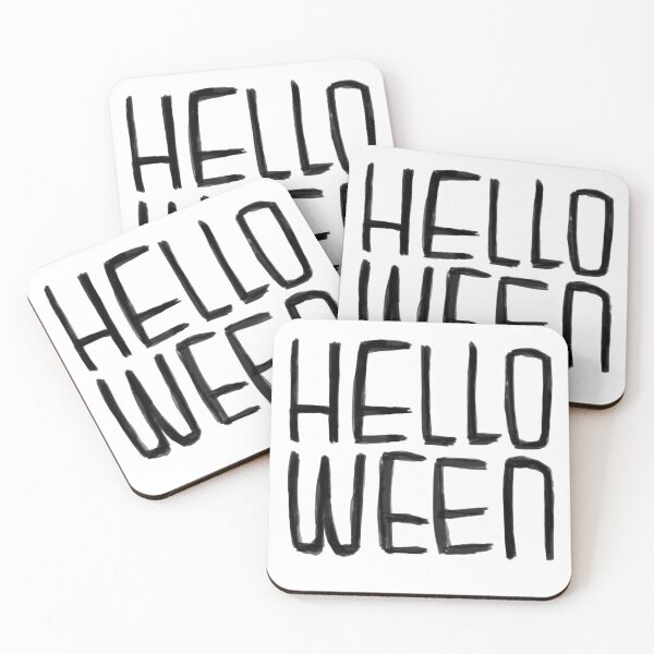 Item preview, Funny Hello Ween Typography, Helloween for Halloween designed and sold by badlydrawnbabe.