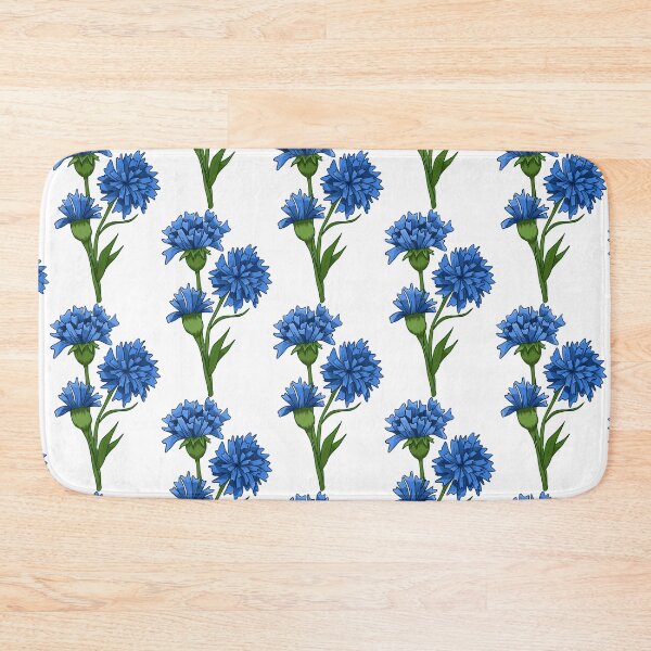 Item preview, Knapweed Cornflower Blue Wildflower Floral Drawing designed and sold by Lily Trenchard.
