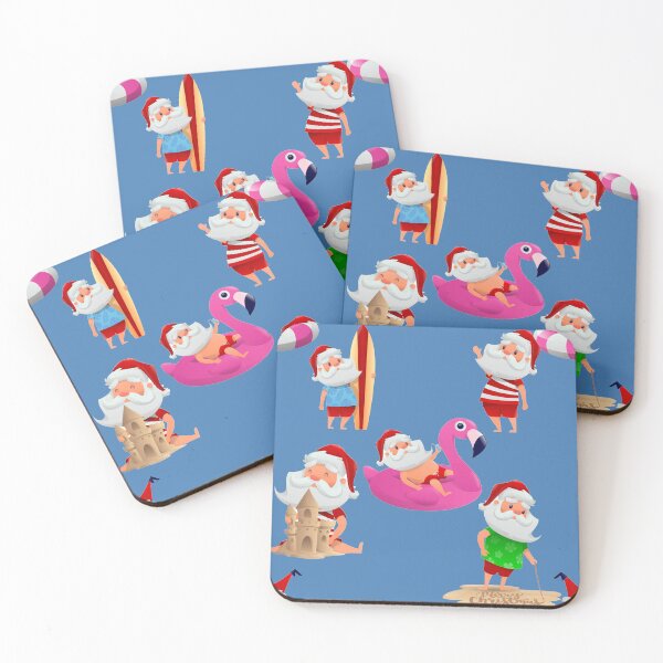 Item preview, christmas beach santa claus vacation designed and sold by Gossip Rag.