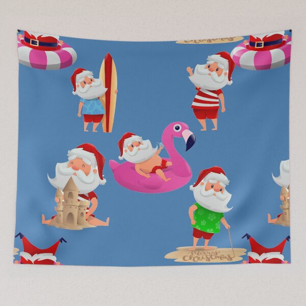Item preview, christmas beach santa claus vacation designed and sold by Gossip Rag.