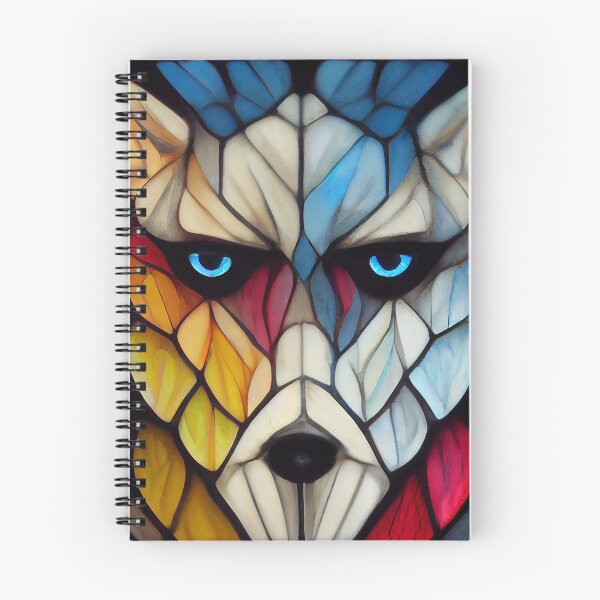 Item preview, Stained Glass Wolf Face - 6 designed and sold by MrVPhotography.