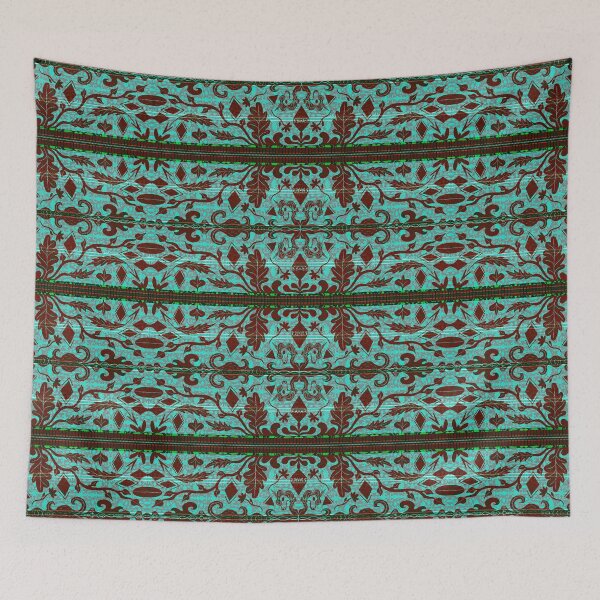 Item preview, Unicorn Brocade: Rust designed and sold by AmberAzbell.