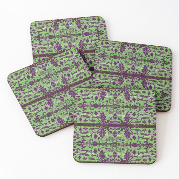 Item preview, Unicorn Brocade: Green designed and sold by AmberAzbell.