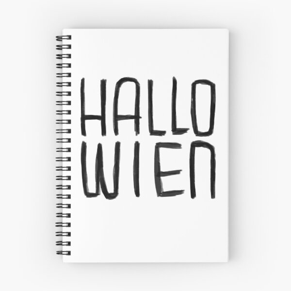 Item preview, Funny Pun, Hallo Wien Typography, Hallowien, Vienna for Halloween designed and sold by badlydrawnbabe.