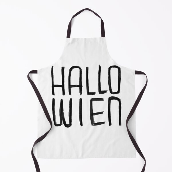 Item preview, Funny Pun, Hallo Wien Typography, Hallowien, Vienna for Halloween designed and sold by badlydrawnbabe.