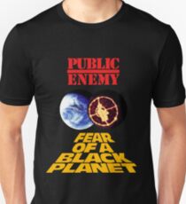 Camiseta unisex pe miedo a un planeta negro