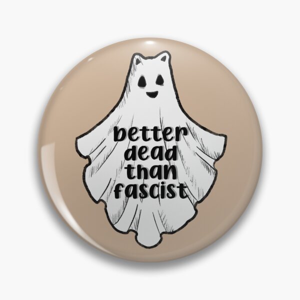 Item preview, antifascist ghost designed and sold by atlasbackache.