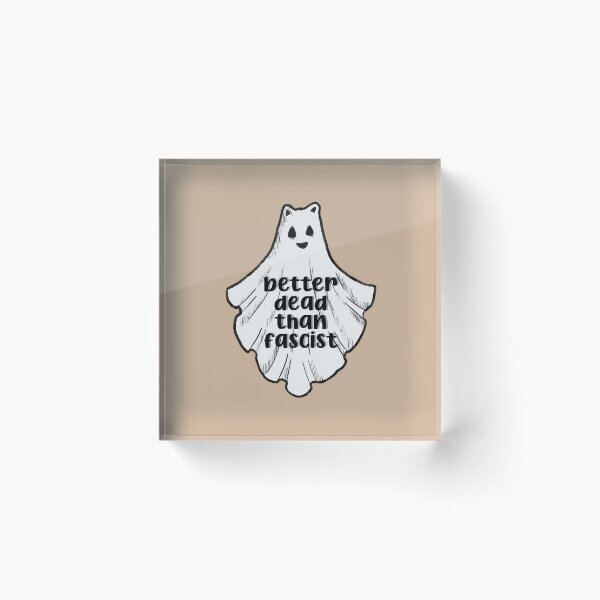 Item preview, antifascist ghost designed and sold by atlasbackache.