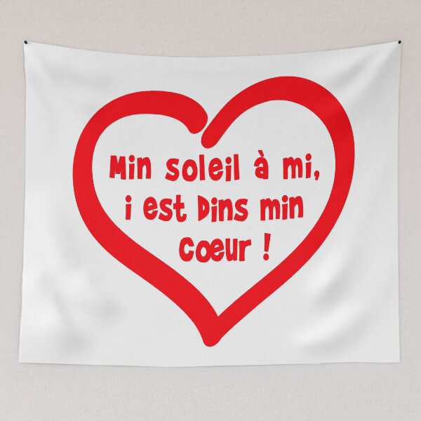 Item preview, Min sun mid, i am dins min heart! designed and sold by humour-chti.