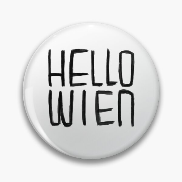 Item preview, Funny Pun, Hello Wien Typography, Hell-o Wien, Vienna for Halloween designed and sold by badlydrawnbabe.