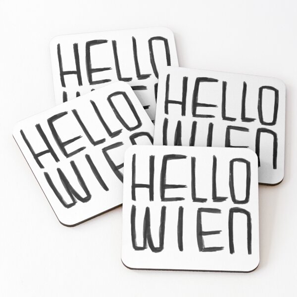 Item preview, Funny Pun, Hello Wien Typography, Hell-o Wien, Vienna for Halloween designed and sold by badlydrawnbabe.