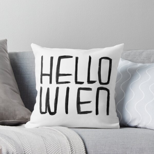 Item preview, Funny Pun, Hello Wien Typography, Hell-o Wien, Vienna for Halloween designed and sold by badlydrawnbabe.