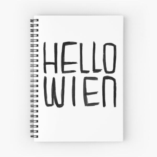 Item preview, Funny Pun, Hello Wien Typography, Hell-o Wien, Vienna for Halloween designed and sold by badlydrawnbabe.