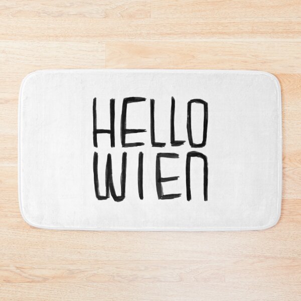 Item preview, Funny Pun, Hello Wien Typography, Hell-o Wien, Vienna for Halloween designed and sold by badlydrawnbabe.
