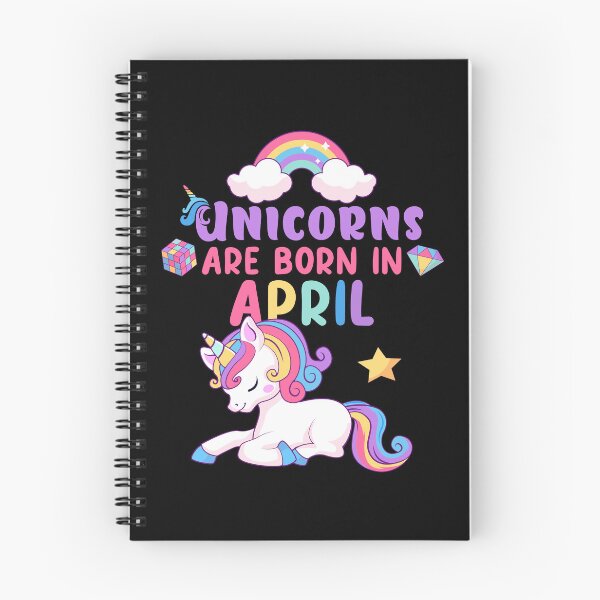 Aperçu de l'œuvre Les licornes naissent en avril, arc-en-ciel coloré, cadeau parfait pour la princesse créée et vendue par Mini Pandas.