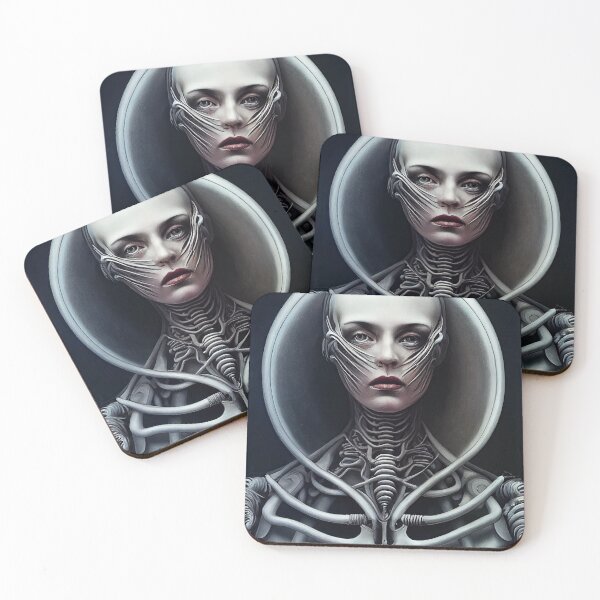 Item preview, Beautiful female fantasy robot in painting style designed and sold by mrlongfield.