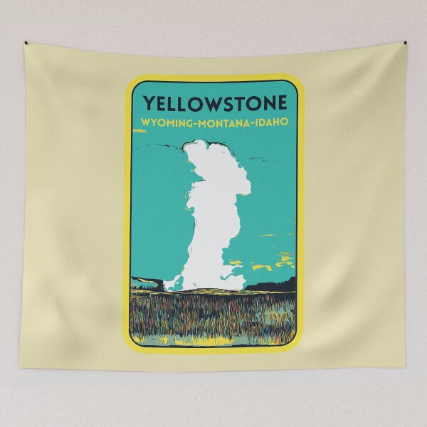 Item preview, Geyser of Yellowstone National Park, Wyoming, Montana, Idaho, USA, nature park designed and sold by Lemomo-zoo.
